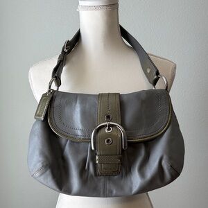 Coach | Gray Leather Shoulder Bag